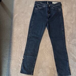 rag & bone Dark Blue Straight Leg Jeans